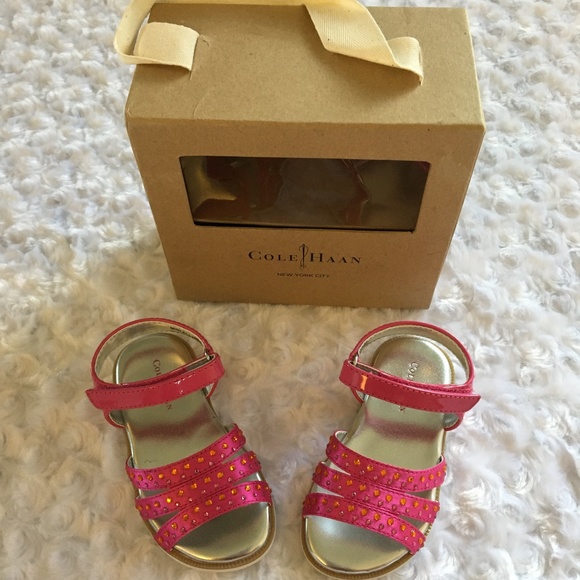 🎉HP🎉Cole Haan Pink Baby/Toddler Sandals (NIB) - 4 - Picture 2 of 6